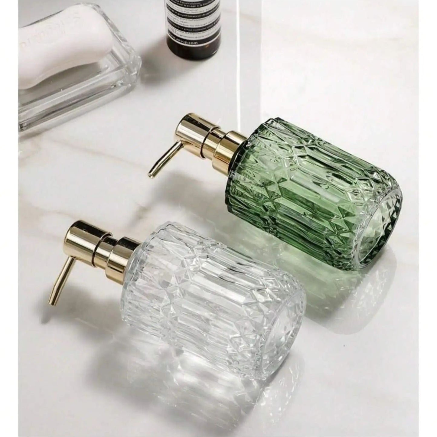 Glass Soap Dispenser Refillable Pump Bottle Home Bathroom Accessories Liquid Soap Shower Gel Hand S 1
