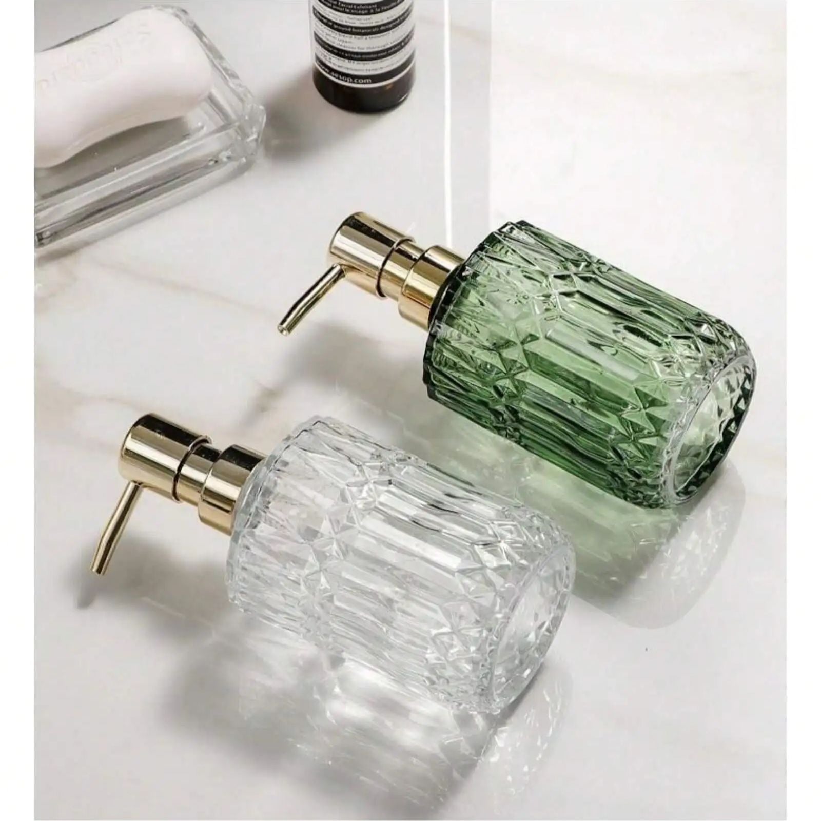 Glass Soap Dispenser Refillable Pump Bottle Home Bathroom Accessories Liquid Soap Shower Gel Hand S 1