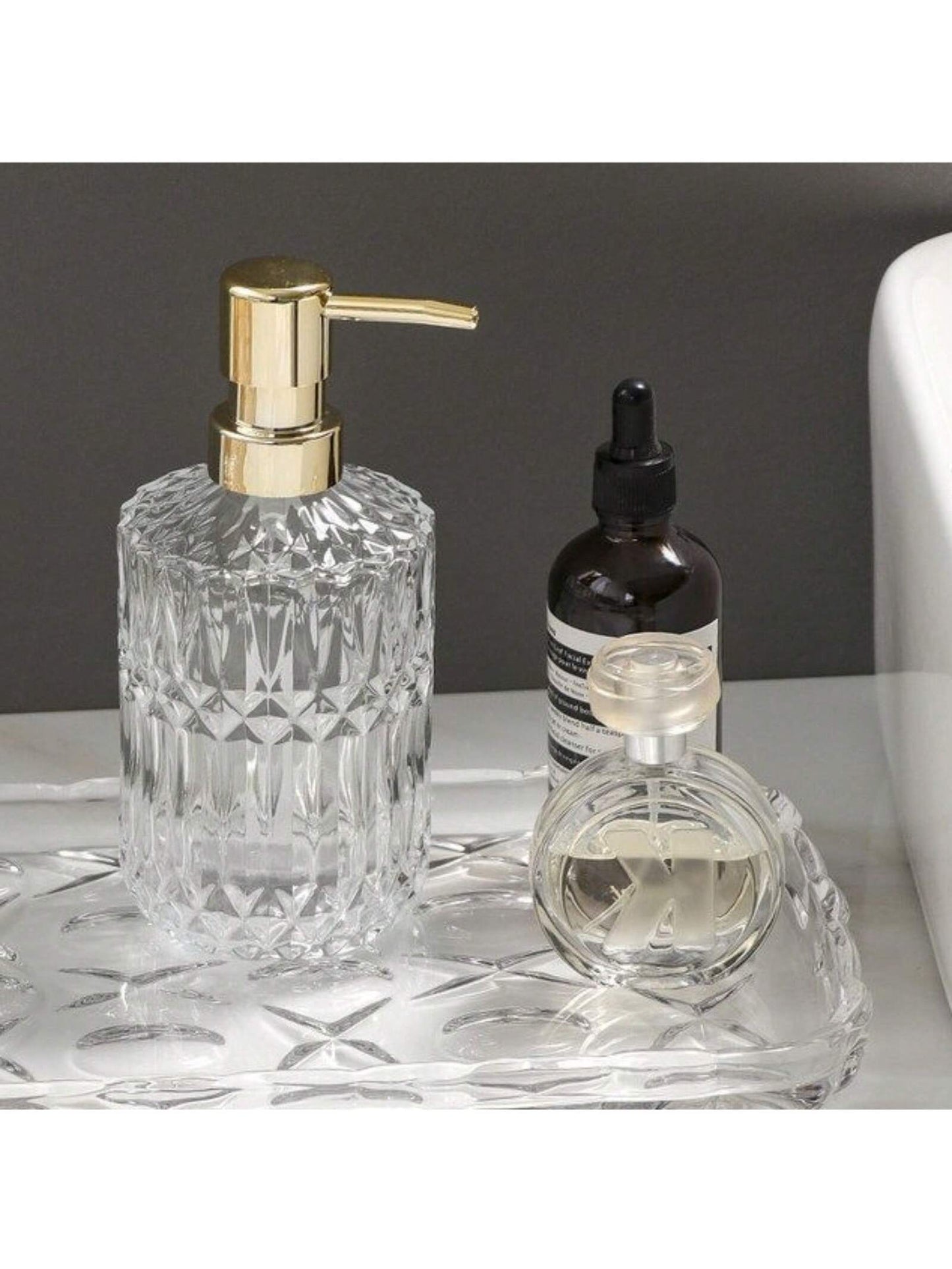 Glass Soap Dispenser Refillable Pump Bottle Home Bathroom Accessories Liquid Soap Shower Gel Hand S 3