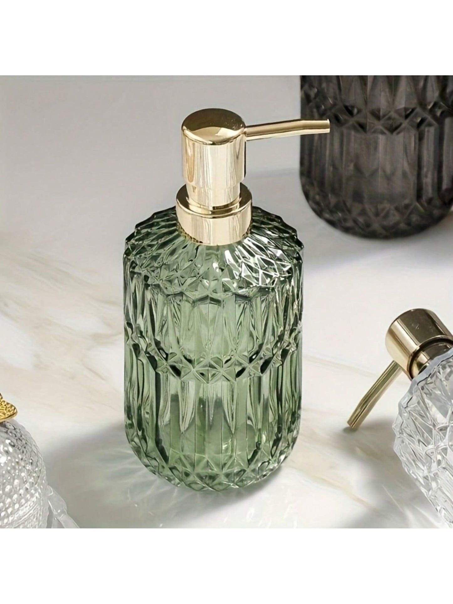 Glass Soap Dispenser Refillable Pump Bottle Home Bathroom Accessories Liquid Soap Shower Gel Hand S 5