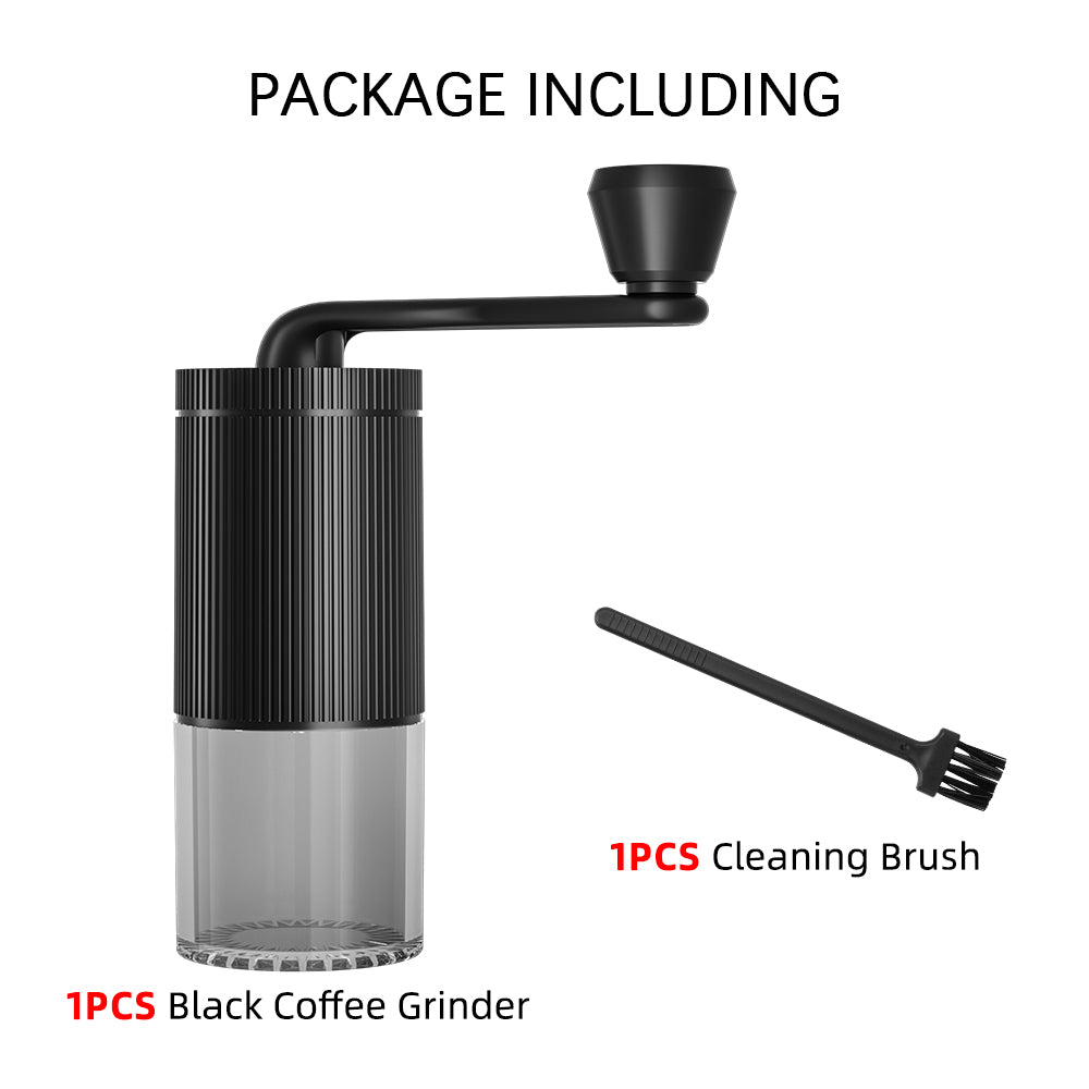 Mini Coffee Bean Grinder Manual Adjustable Settings Ultra-Portable Conical Burr Coffee Grinder for Cold Brew Camping
