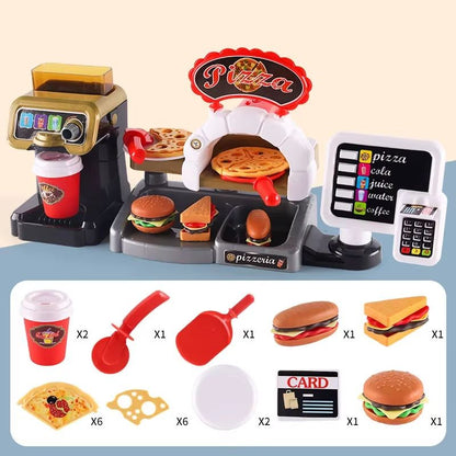 MiniDiner RolePlay Fast Food Kitchen Set  Cashier Burger  Fries Station For Kids 10