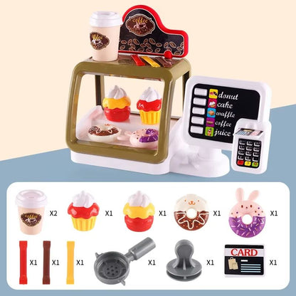 MiniDiner RolePlay Fast Food Kitchen Set  Cashier Burger  Fries Station For Kids 13