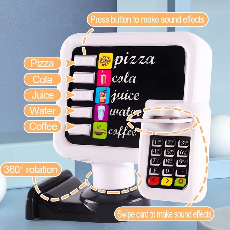 MiniDiner RolePlay Fast Food Kitchen Set  Cashier Burger  Fries Station For Kids 2