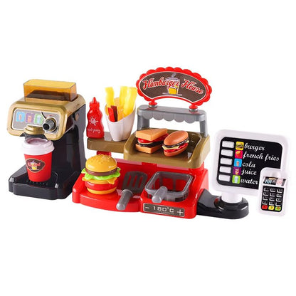 MiniDiner RolePlay Fast Food Kitchen Set  Cashier Burger  Fries Station For Kids 4