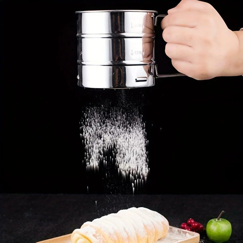 Stainless Steel Fine Mesh Flour Sifter With Handle 5