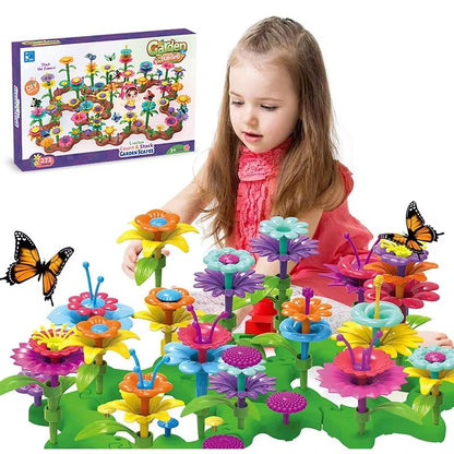 BloomBuilder DIY Flower Garden Blocks Playset – Creative Floral Garden Building Toy for Kids & Parents