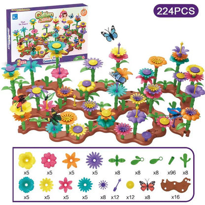 BloomBuilder DIY Flower Garden Blocks Playset  Creative Floral Garden Building Toy For Kids  Parent 10