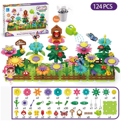BloomBuilder DIY Flower Garden Blocks Playset  Creative Floral Garden Building Toy For Kids  Parent 13