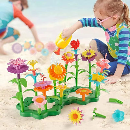 BloomBuilder DIY Flower Garden Blocks Playset  Creative Floral Garden Building Toy For Kids  Parent 1