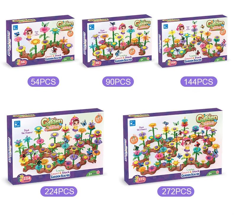 BloomBuilder DIY Flower Garden Blocks Playset  Creative Floral Garden Building Toy For Kids  Parent 5