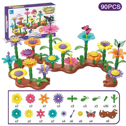BloomBuilder DIY Flower Garden Blocks Playset  Creative Floral Garden Building Toy For Kids  Parent 8