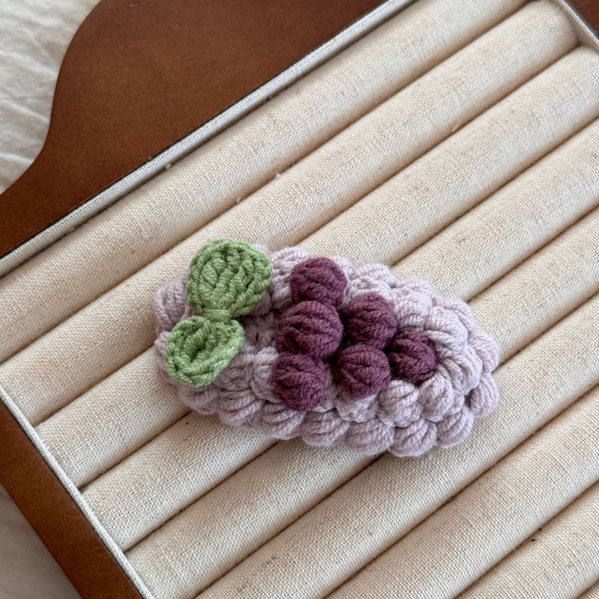 Cute Hairpin Cartoon Fruit Handmade Wool Crocheted Sweet Style Autumn And Winter BB Clip Bangs Clip 8