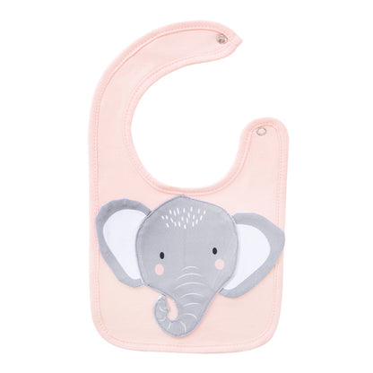 Animal Bib Baby Elephant Saliva Towel Childrens Accessories Baby Food Towel Soft Absorbent Feeding  6