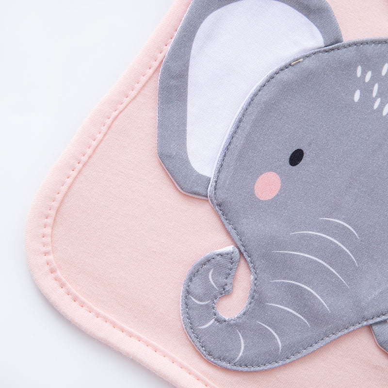 Animal Bib Baby Elephant Saliva Towel Childrens Accessories Baby Food Towel Soft Absorbent Feeding  4