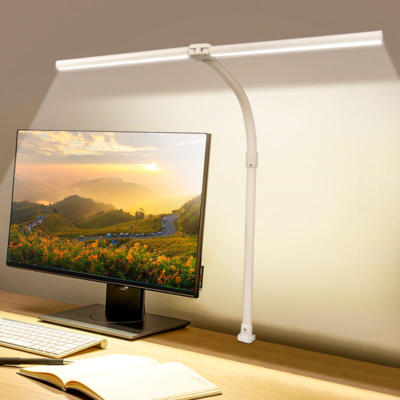 Double Head LED Desk Lamp, Architect Office Lamp, Brightest Colour Modes, Dimmable Eye Protection Lamp