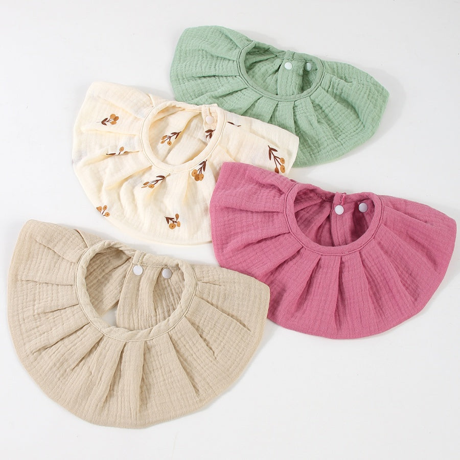 Baby Soggy Towel, Class A Cotton Cloth, Flared Edge Apron, Anti Vomiting Wraparound Headband