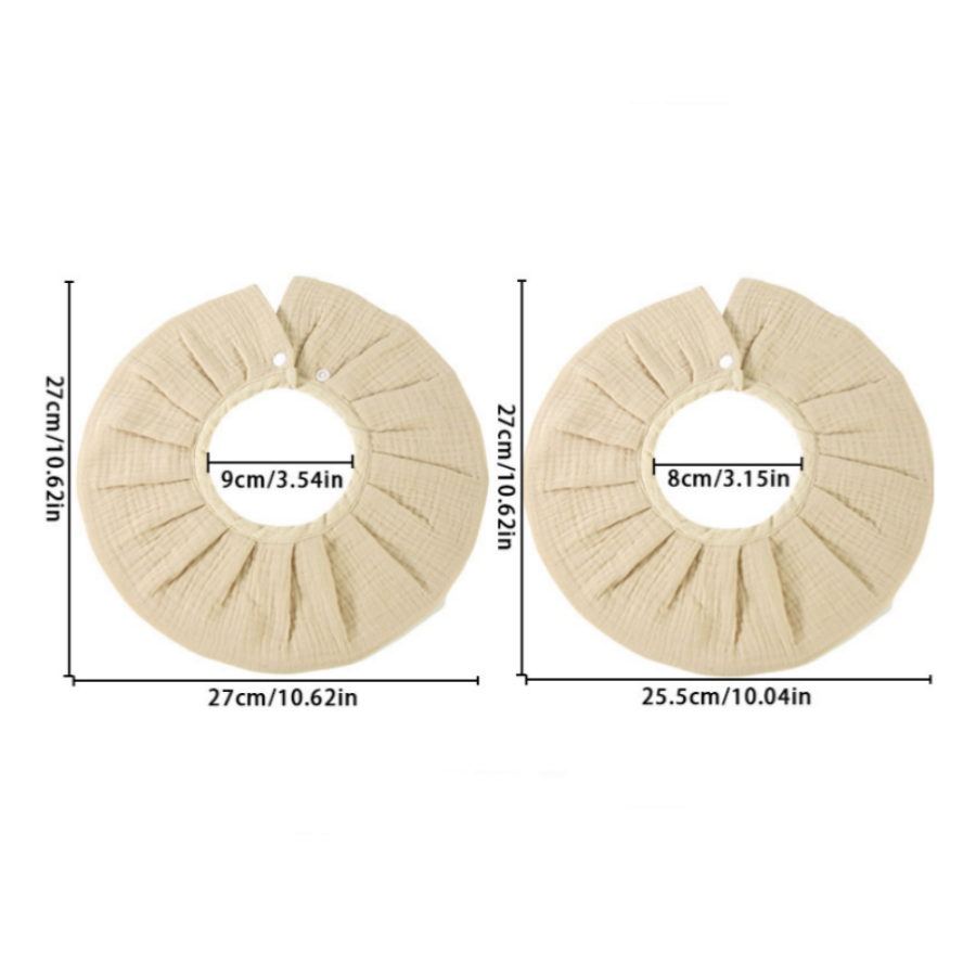 Baby Soggy Towel Class A Cotton Cloth Flared Edge Apron Anti Vomiting Wraparound Headband 4