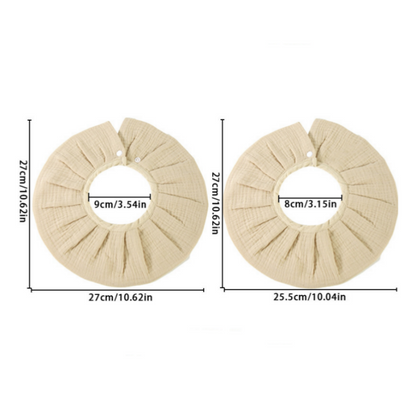 Baby Soggy Towel Class A Cotton Cloth Flared Edge Apron Anti Vomiting Wraparound Headband 4