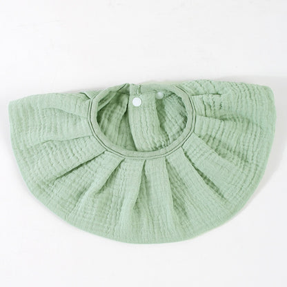 Baby Soggy Towel Class A Cotton Cloth Flared Edge Apron Anti Vomiting Wraparound Headband 5