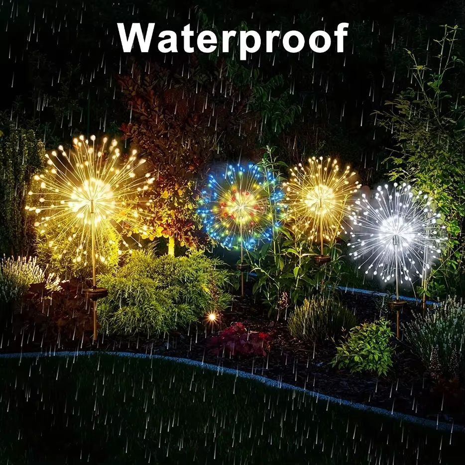 Radiant Dandelion Solar Garden Globe  8Mode Outdoor LED Landscape Light 4