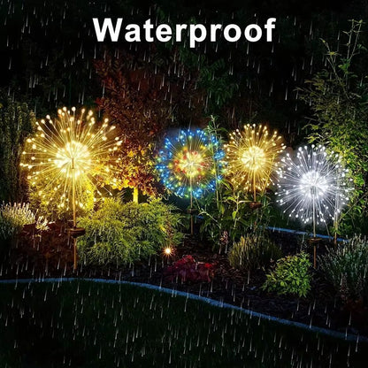 Radiant Dandelion Solar Garden Globe  8Mode Outdoor LED Landscape Light 4