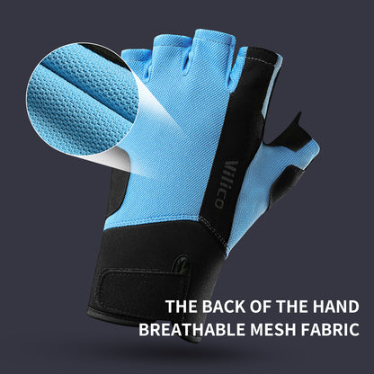 Gym Lifting Workout Gloves Men Women, Wrist Belt Fitness Climbing, Work Out Shock Absorb Foam Pad Palm Crossfit