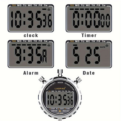 Stopwatch Rain Proof Digital Timer For Sports Timing Coach Competition Referee Training 3