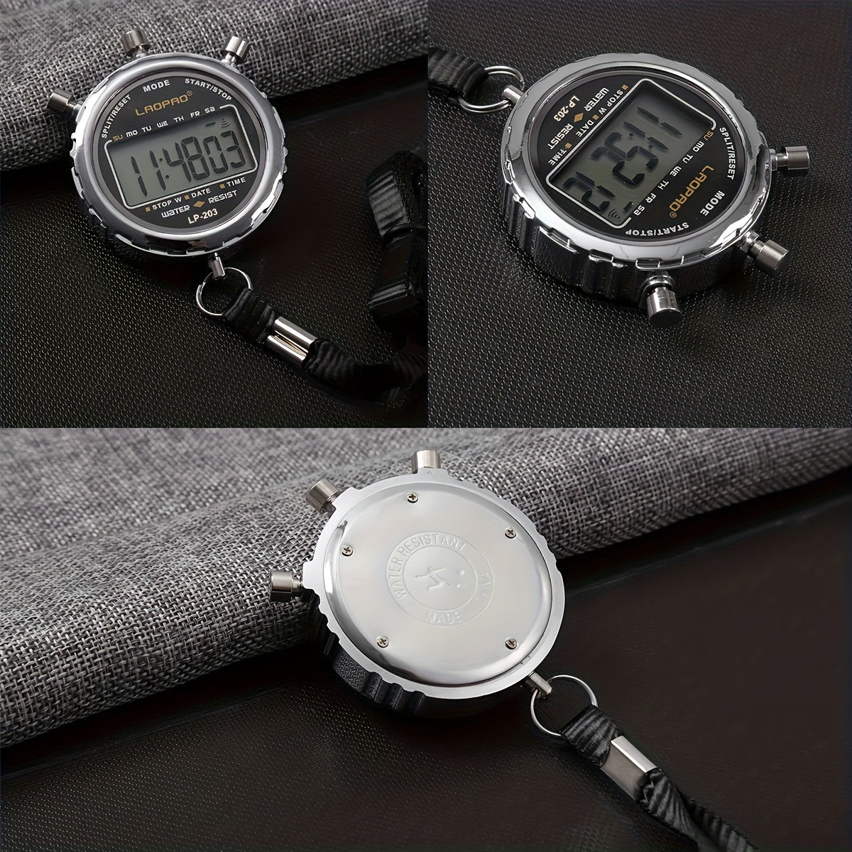 Stopwatch, Rain Proof Digital Timer For Sports, Timing, Coach, Competition, Referee, Training