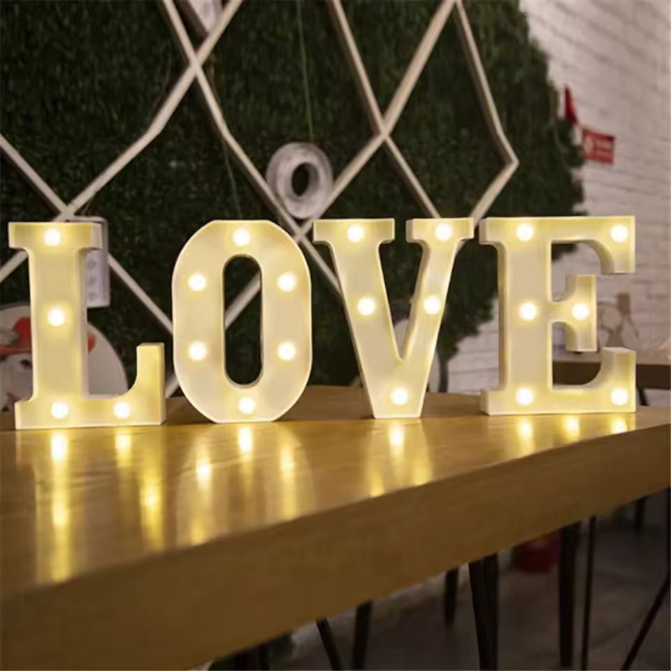 GlowUp Deluxe Alphabet  Number LED Decor Lamp  Customizable Home Wedding  Birthday Signage 2
