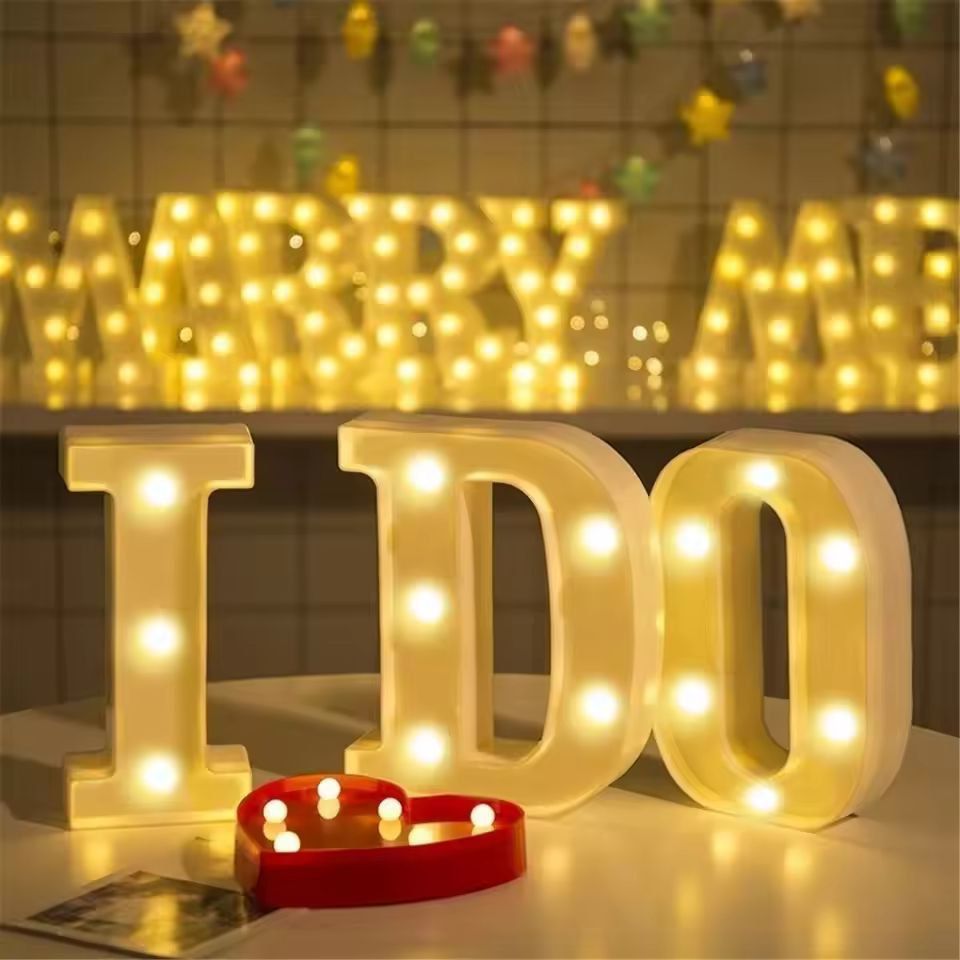 GlowUp Deluxe Alphabet  Number LED Decor Lamp  Customizable Home Wedding  Birthday Signage 4