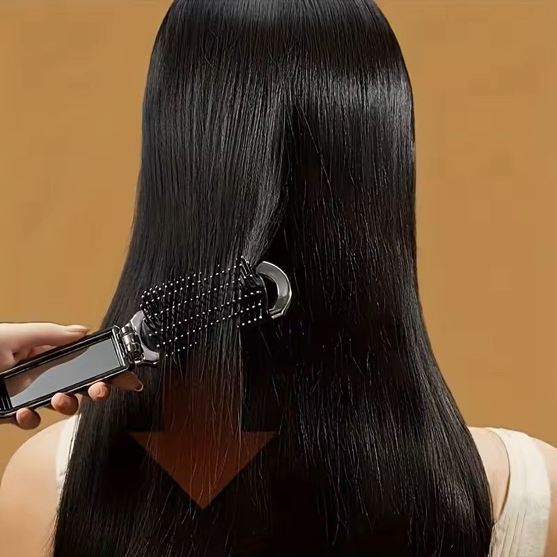 Foldable Portable Mirror Comb Mini Hairbrush With Scalp Massage Airbag Design 7