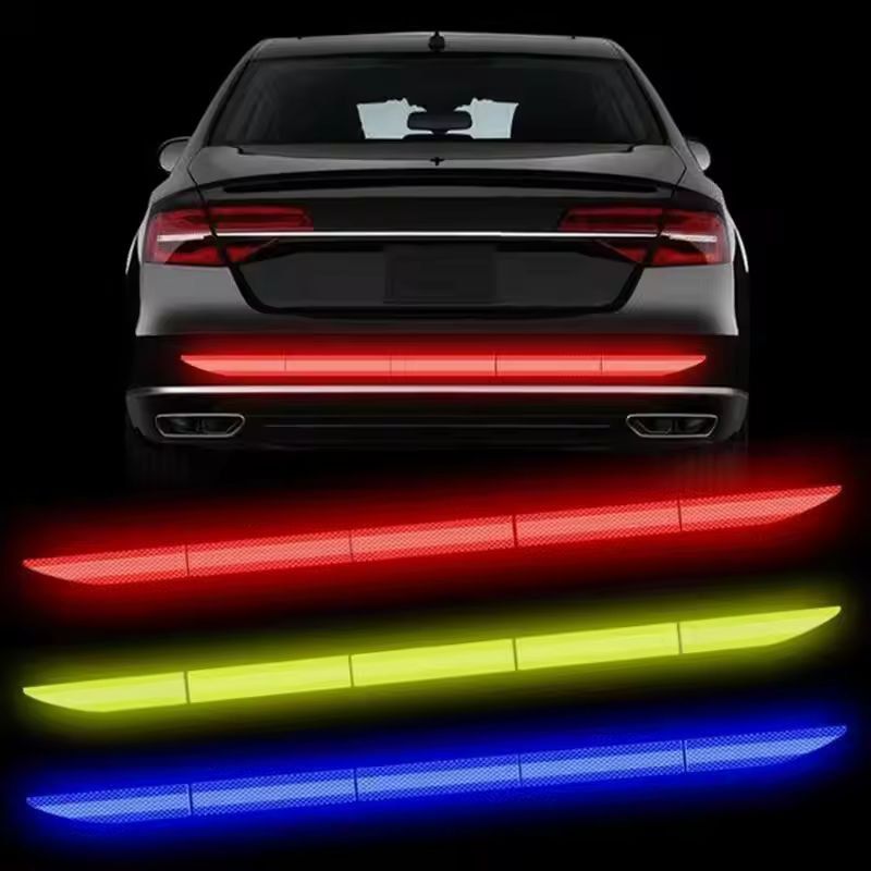 Premium Reflective Car Safety Strip  AntiCollision Warning Tape For Trunk  Bumper 2