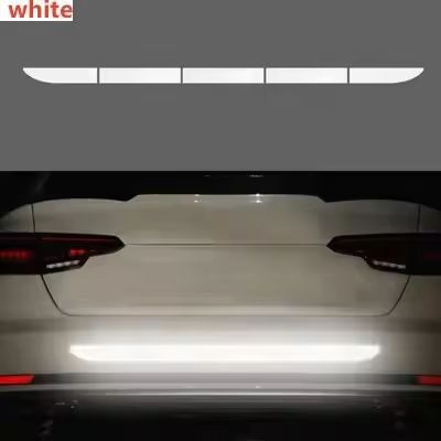Premium Reflective Car Safety Strip  AntiCollision Warning Tape For Trunk  Bumper 6
