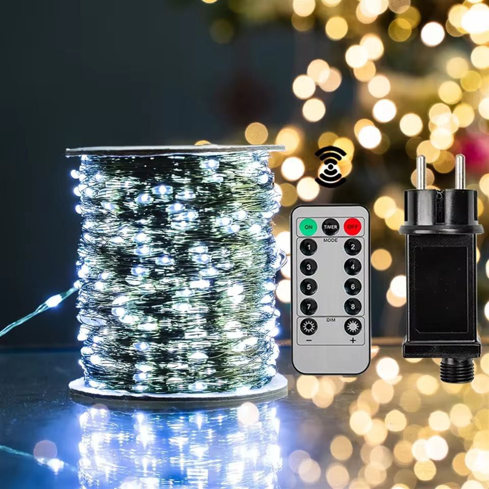 RadiantGlow 1000LED Outdoor Waterproof Fairy String Lights  Remote Control Christmas  Party Decor 6
