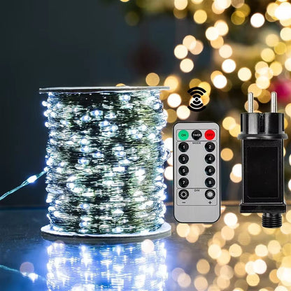 RadiantGlow 1000LED Outdoor Waterproof Fairy String Lights  Remote Control Christmas  Party Decor 6