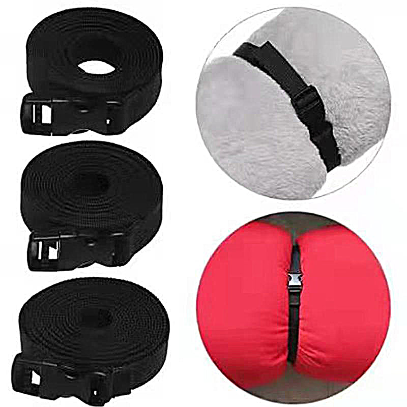 Travel Tied Nylon Cargo Tie Down Black Luggage Lash Belt Durable Strap With Cam Buckle Travel Kits  1