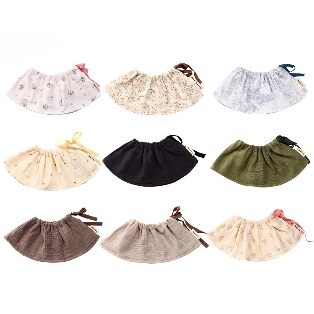 Baby Gauze Pure Cotton Saliva Towel, Double Sided Korean Version Shape, Class Autumn Winter Bib Strap