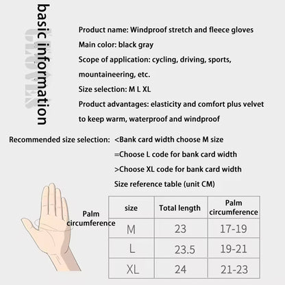 Cycling Warm Gloves Women, Winter Fishing Mens Gloves, Sports Touch Screen Gloves, Two Fingers Cut, Anti Slip Gloves