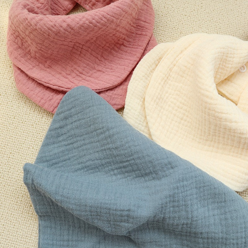Infant Soft Burp Cloths Newborn Bibs Feeding Drool Bandana Baby Stuff Toddler Saliva Towel Solid Co 2