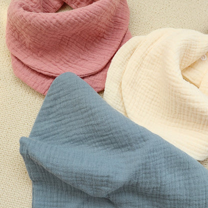 Infant Soft Burp Cloths Newborn Bibs Feeding Drool Bandana Baby Stuff Toddler Saliva Towel Solid Co 2