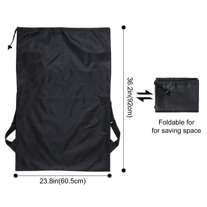 Water proof, Heavy Duty Back pack, Black One Size, Polyester Laundry Bag, Camping Travel Large Clothing Storage Bag
