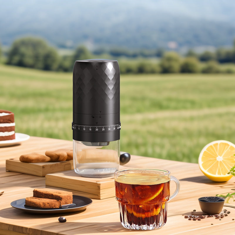 Portable Adjustable Coffee Grinder, USB Charge Electric Mini Coffee Machine, Ceramic Grinding Core, Professional Bean