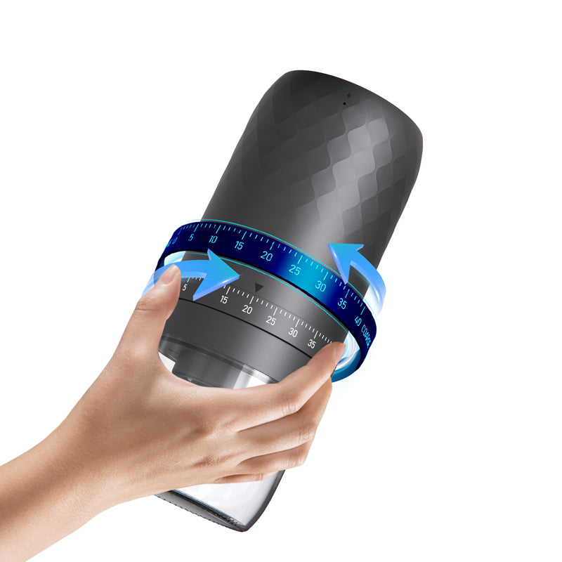 Portable Adjustable Coffee Grinder, USB Charge Electric Mini Coffee Machine, Ceramic Grinding Core, Professional Bean