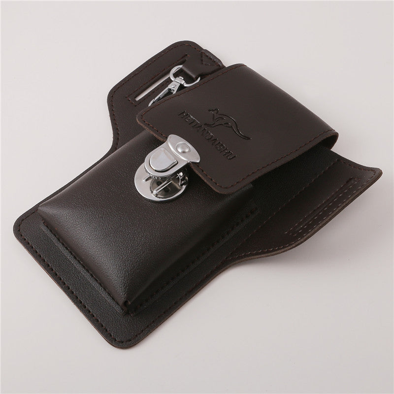 Phone Belt Bag For Men Bags Cell Phone Loop Holster Phone Pouch Wallet High Quality Multifunctional PU Leather Phone Case