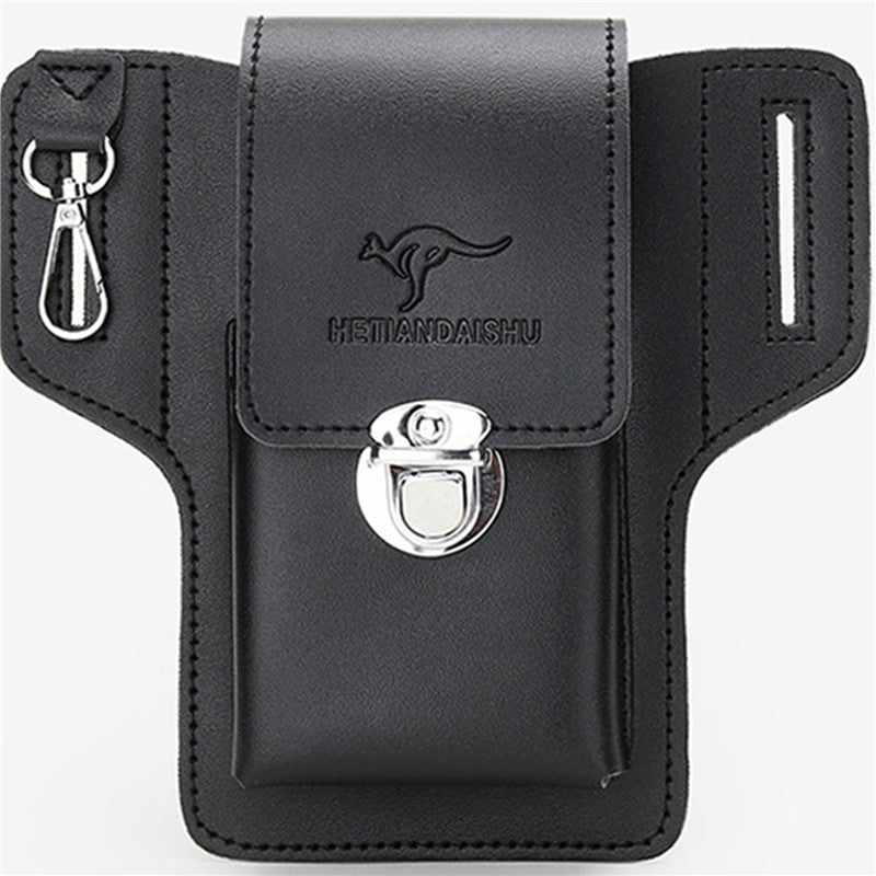 Phone Belt Bag For Men Bags Cell Phone Loop Holster Phone Pouch Wallet High Quality Multifunctional PU Leather Phone Case