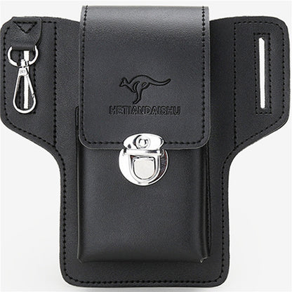Phone Belt Bag For Men Bags Cell Phone Loop Holster Phone Pouch Wallet High Quality Multifunctional PU Leather Phone Case