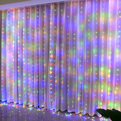 LED Fairy String Curtain Lights Christmas Lights, USB Festoon, 8 Mode Remote, Christmas Decor For Home Holiday New Year