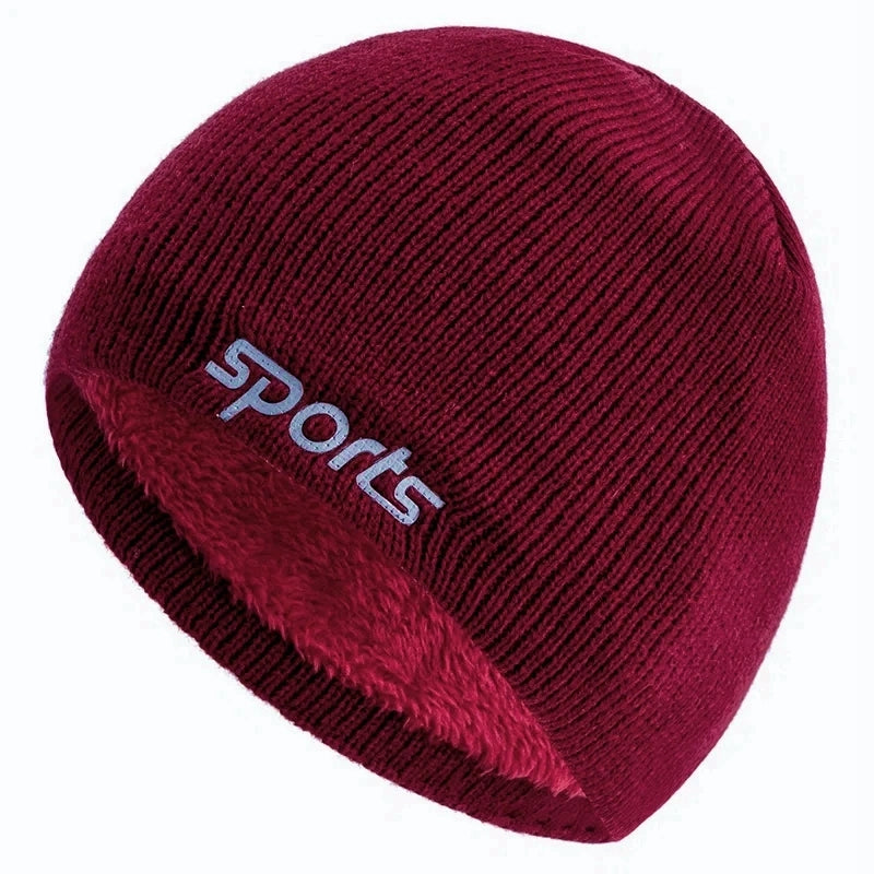 Fashion Knitted Hats For Men And Women Unisex Sports Jacquard Winter Hats Plush Fur Lined Outdoor B 6