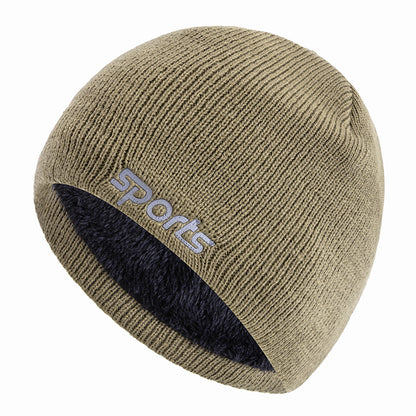 Fashion Knitted Hats For Men And Women Unisex Sports Jacquard Winter Hats Plush Fur Lined Outdoor B 7